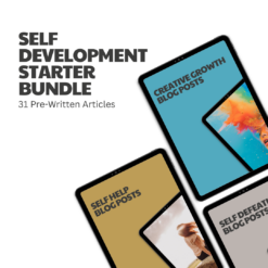 Self Development Starter Bundle – 31 Pre-Written Articles