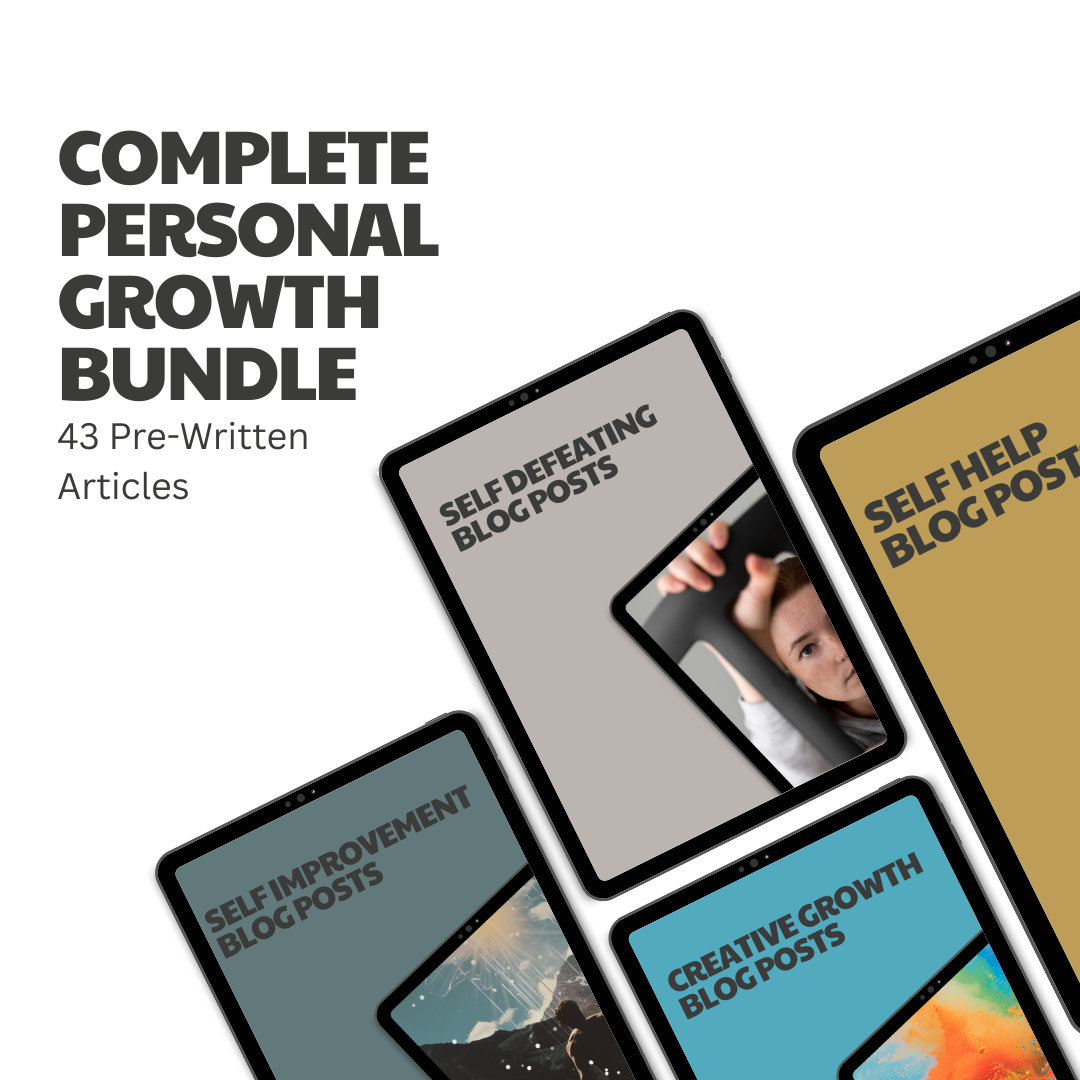 Complete Personal Growth Bundle – 43 Pre-Written Articles